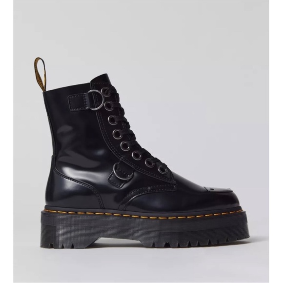 NEW Dr Martens Jadon Alt platform Moto boots black 7 - Picture 4 of 15